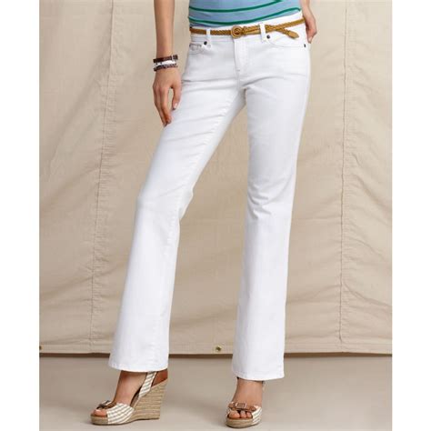 tommy hilfiger white jeans|macy's tommy hilfiger jeans.